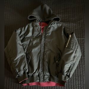 Reversible bomber jacket